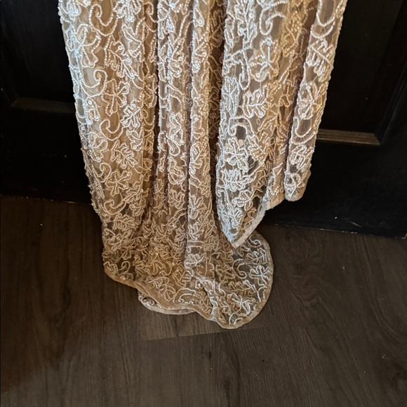 Sherri Hill 53442- Nude/ Ivory Sequin Gown, Size 10 - Picture 7 of 7